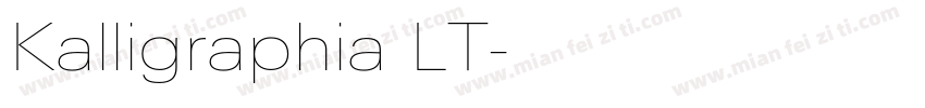 Kalligraphia LT字体转换